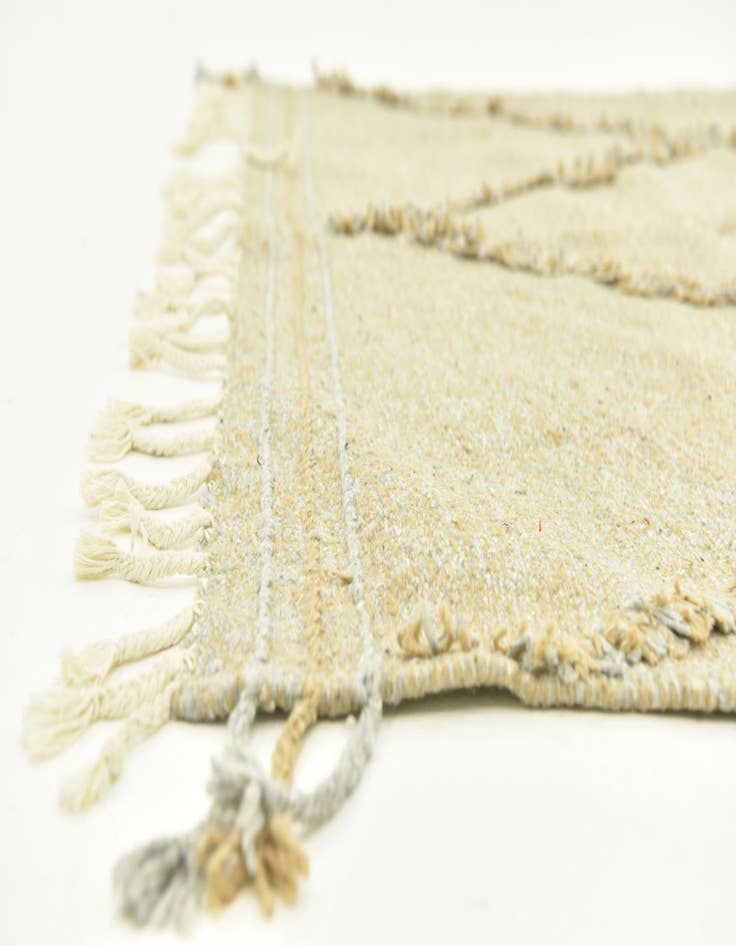 Detail image of  5' 1 x 8' 10  Hand Knotted Moroccan Wool Rug