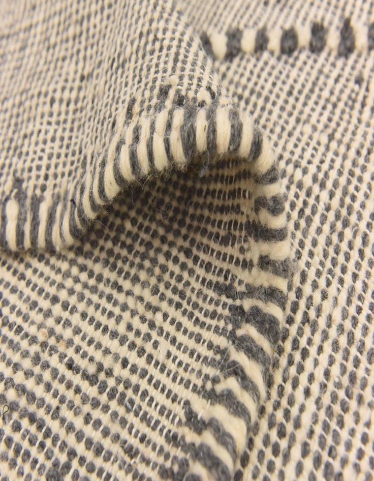 Detail image of  6' 6 x 10'  Hand Knotted Moroccan Wool Rug