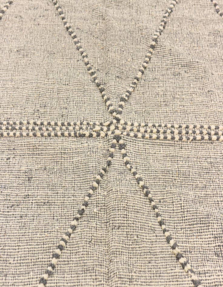 Detail image of  6' 6 x 10'  Hand Knotted Moroccan Wool Rug