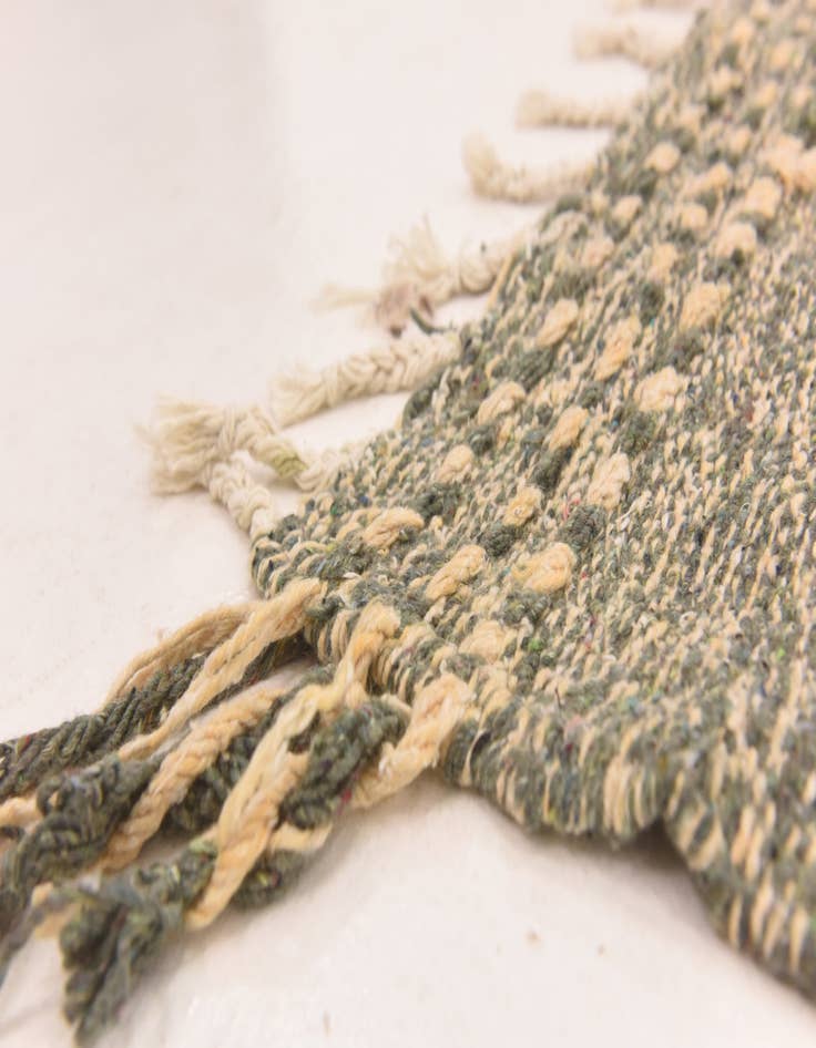 Detail image of  6' 11 x 11' 6  Hand Knotted Moroccan Wool Rug