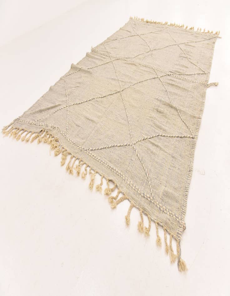 Detail image of  7' 5 x 10' 9  Hand Knotted Moroccan Wool Rug