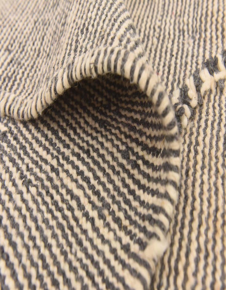 Detail image of  6' 8 x 9' 10  Hand Knotted Moroccan Wool Rug