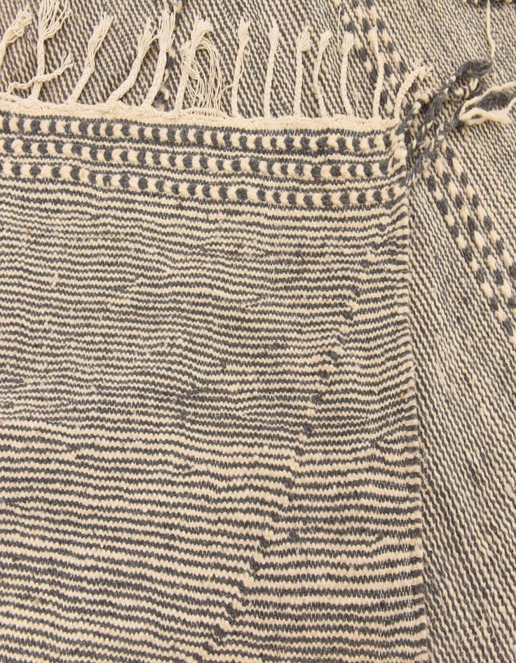 Detail image of  6' 8 x 9' 10  Hand Knotted Moroccan Wool Rug