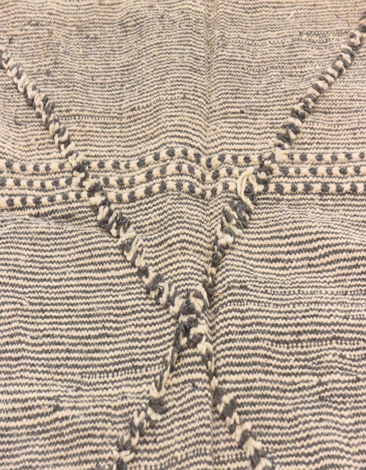 Detail image of  6' 8 x 9' 10  Hand Knotted Moroccan Wool Rug