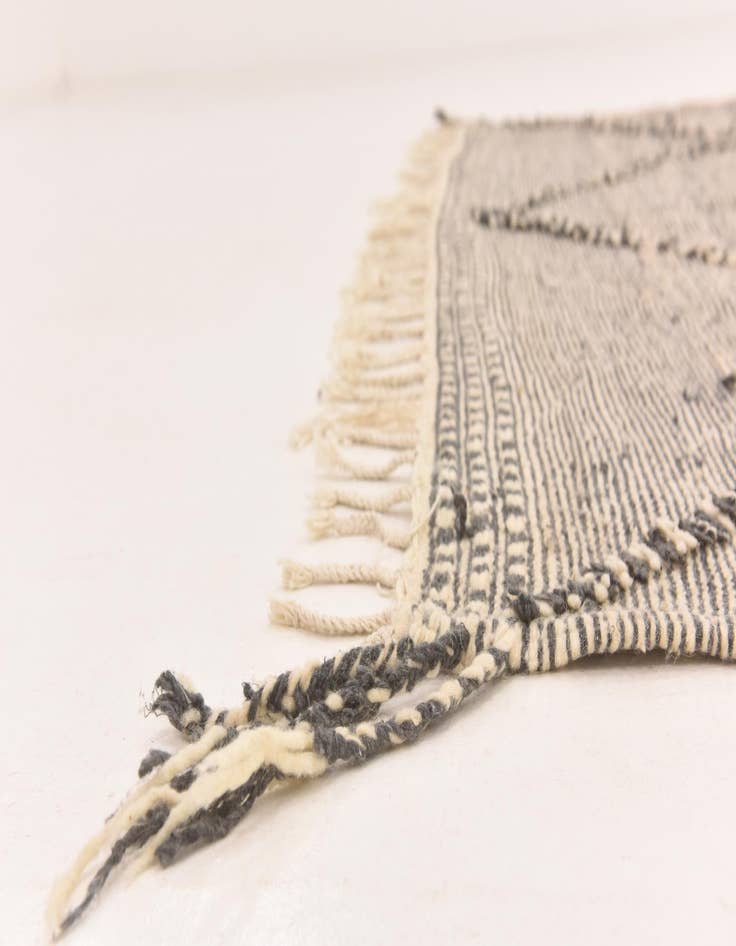 Detail image of  6' 8 x 9' 10  Hand Knotted Moroccan Wool Rug