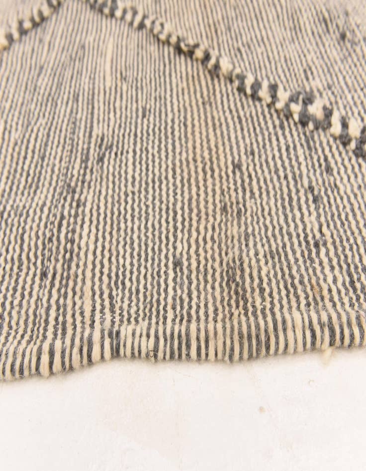 Detail image of  6' 8 x 9' 10  Hand Knotted Moroccan Wool Rug