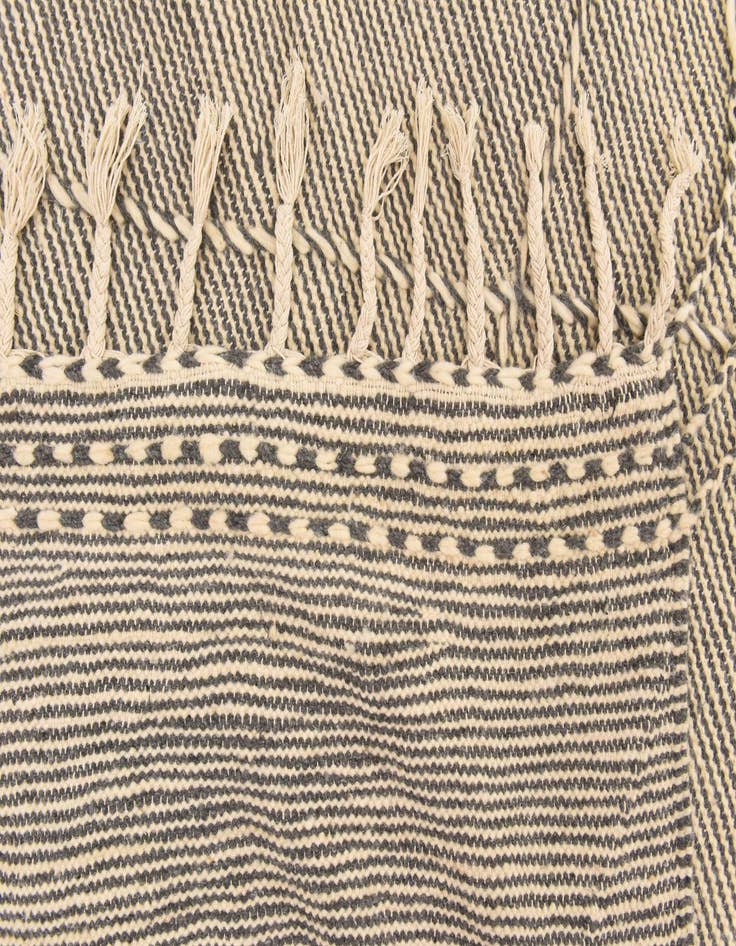 Detail image of  6' 5 x 10' 9  Hand Knotted Moroccan Wool Rug