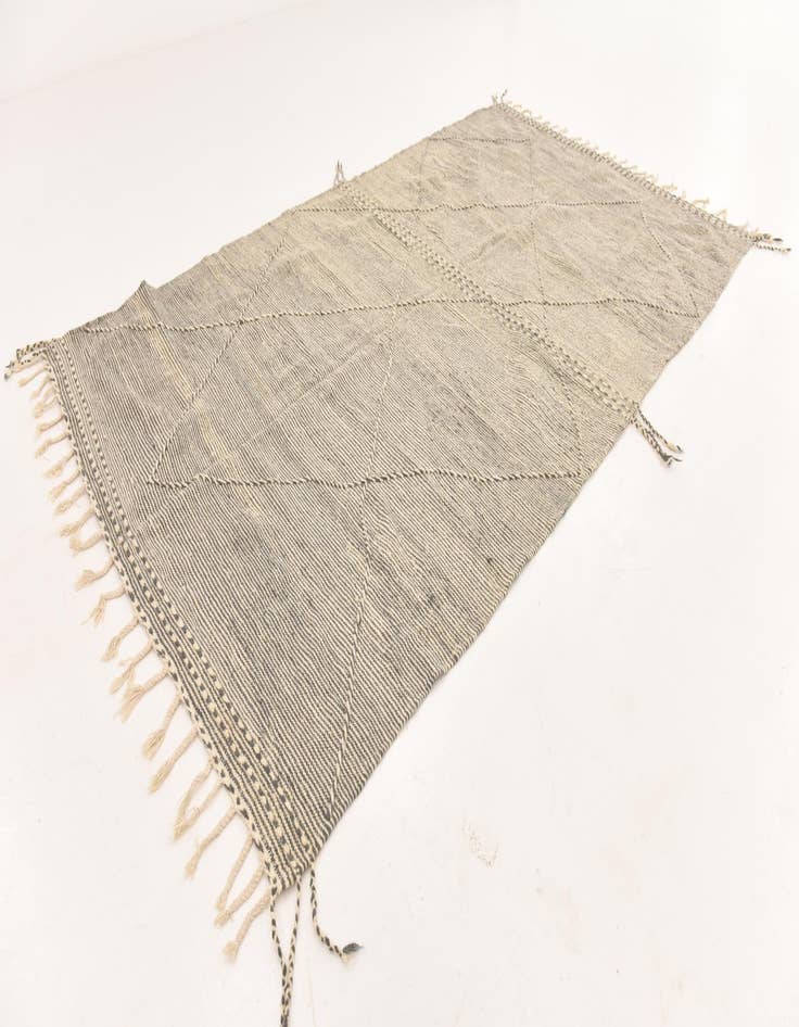 Detail image of  6' 5 x 10' 9  Hand Knotted Moroccan Wool Rug