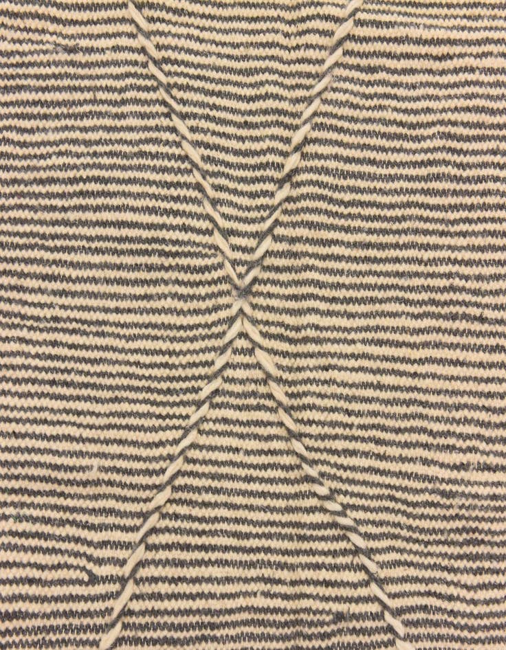 Detail image of  6' 5 x 10' 9  Hand Knotted Moroccan Wool Rug