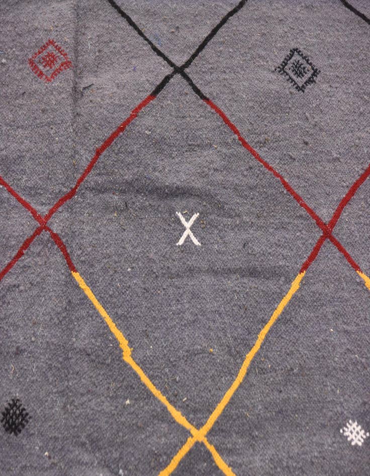 Detail image of  6' 5 x 9' 2  Hand Knotted Moroccan Wool Rug