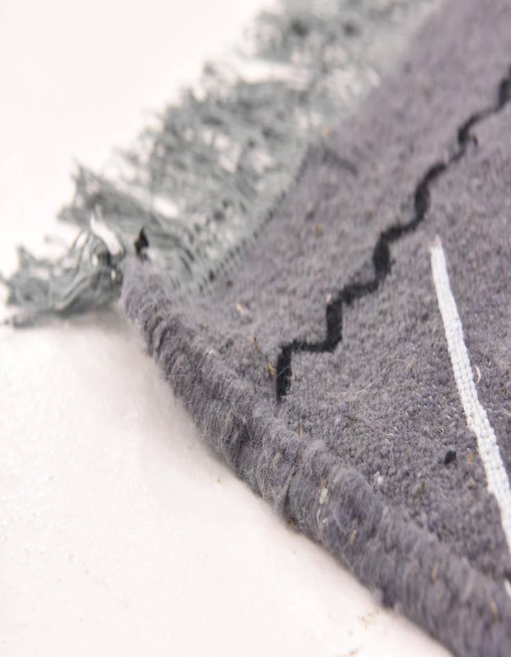 Detail image of  6' 5 x 9' 2  Hand Knotted Moroccan Wool Rug