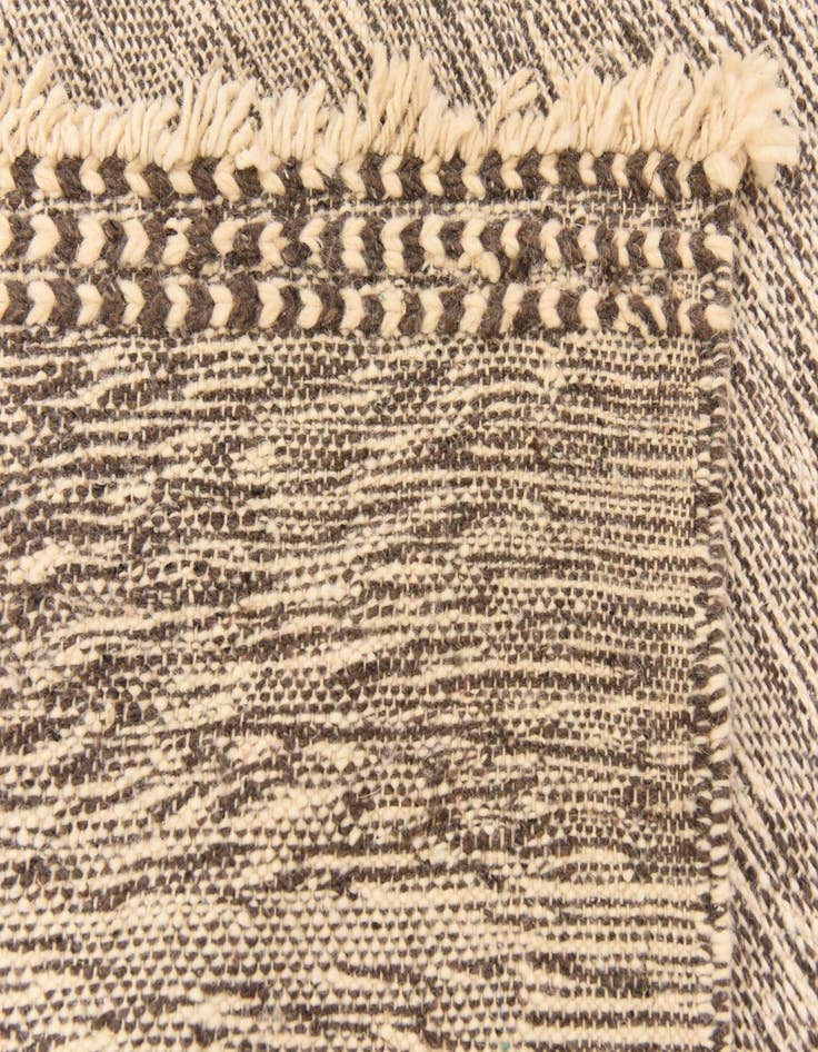 Detail image of  5' 4 x 9' 4  Hand Knotted Moroccan Wool Rug