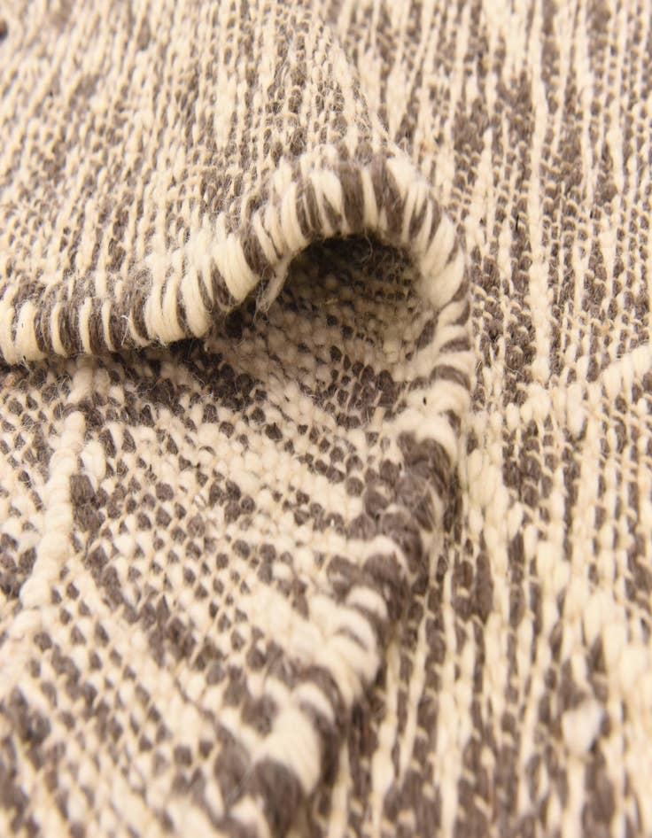 Detail image of  6' 7 x 9'  Hand Knotted Moroccan Wool Rug