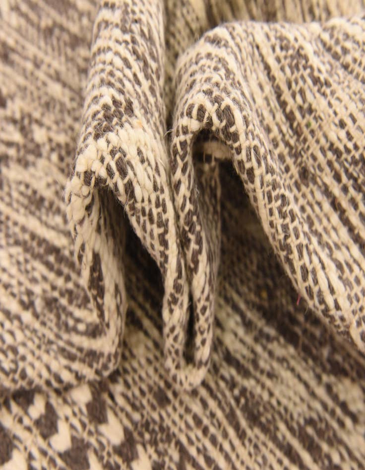 Detail image of  6' 7 x 9'  Hand Knotted Moroccan Wool Rug