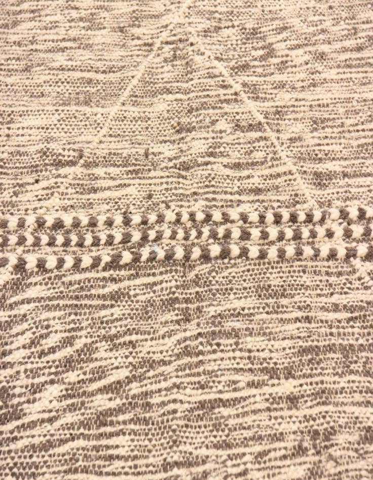 Detail image of  6' 7 x 9'  Hand Knotted Moroccan Wool Rug