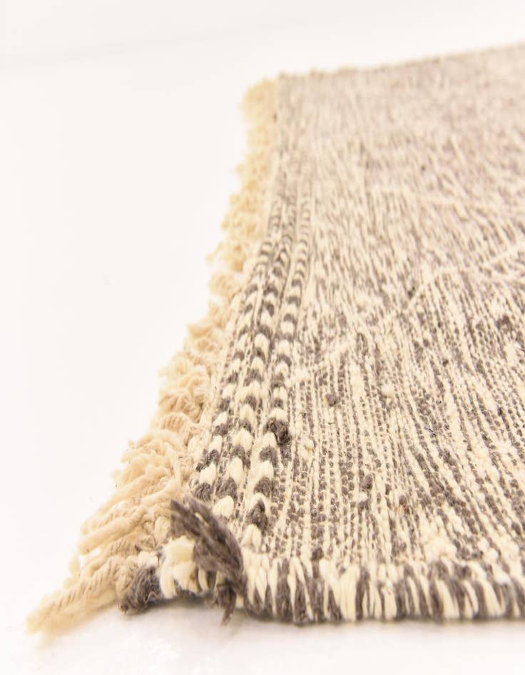Detail image of  6' 7 x 9'  Hand Knotted Moroccan Wool Rug