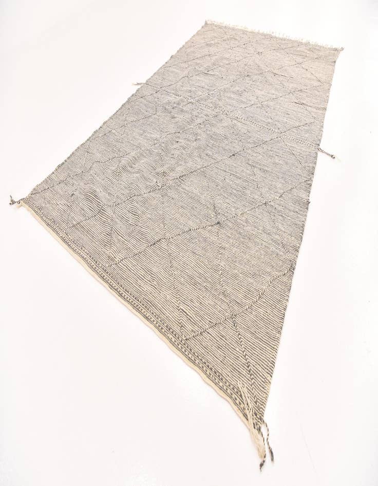 Detail image of  6' 4 x 10' 1  Hand Knotted Moroccan Wool Rug