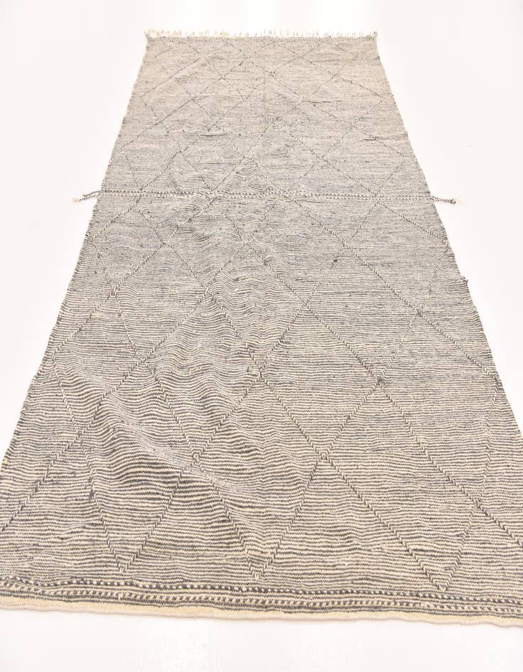 Detail image of  6' 4 x 10' 1  Hand Knotted Moroccan Wool Rug