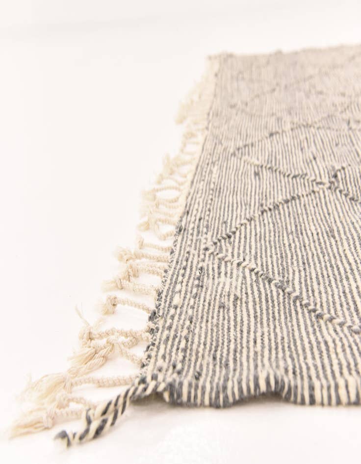 Detail image of  6' 4 x 10' 1  Hand Knotted Moroccan Wool Rug