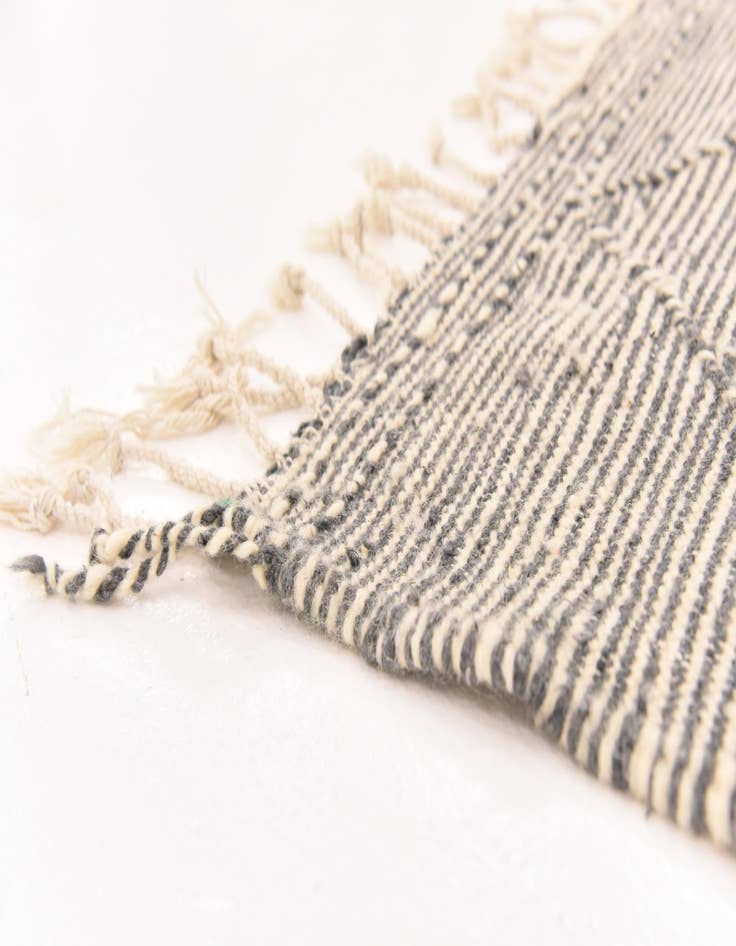 Detail image of  6' 4 x 10' 1  Hand Knotted Moroccan Wool Rug