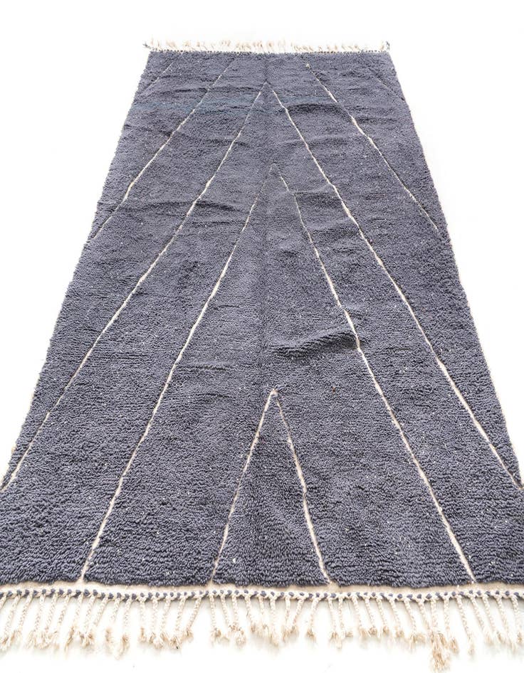 Detail image of  6' 9 x 9' 5  Hand Knotted Moroccan Wool Rug