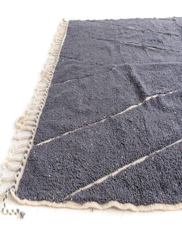 Detail image of  6' 9 x 9' 5  Hand Knotted Moroccan Wool Rug