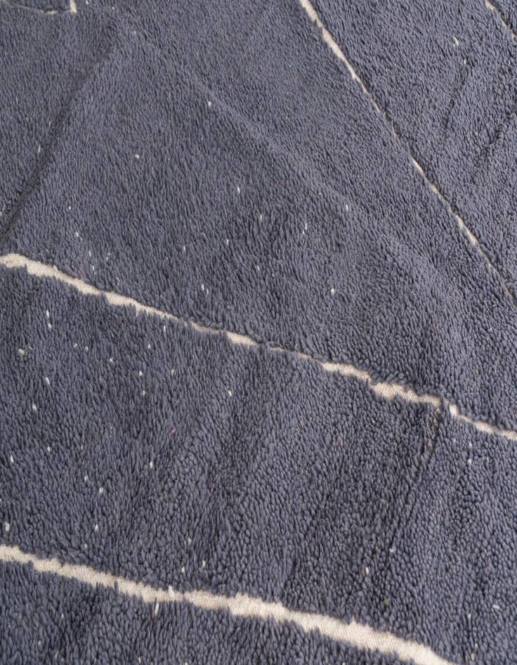 Detail image of  6' 9 x 9' 5  Hand Knotted Moroccan Wool Rug