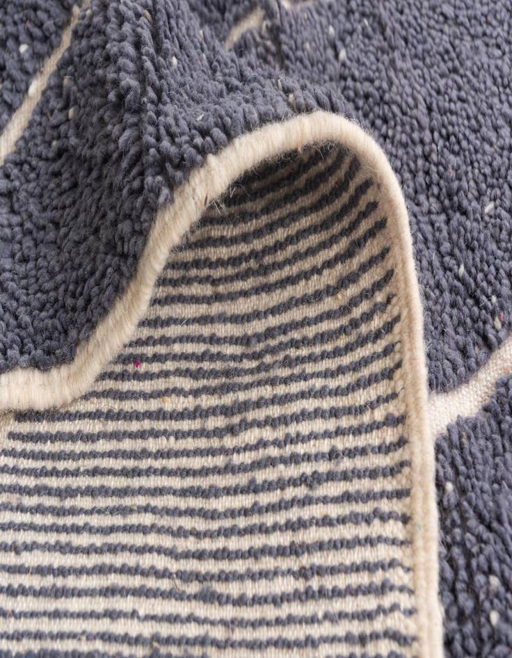 Detail image of  6' 9 x 9' 5  Hand Knotted Moroccan Wool Rug