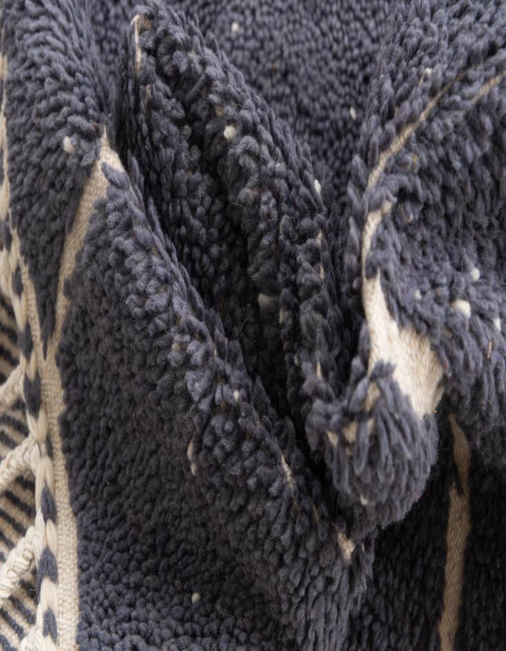 Detail image of  6' 9 x 9' 5  Hand Knotted Moroccan Wool Rug