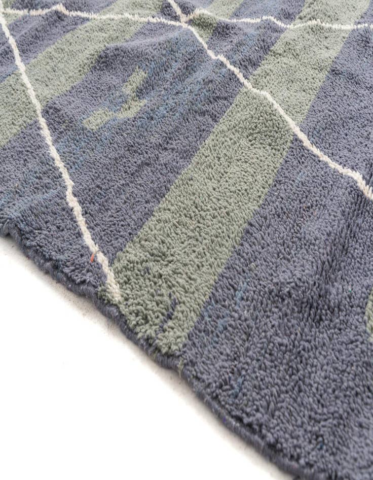 Detail image of  5' 4 x 8'  Hand Knotted Moroccan Wool Rug