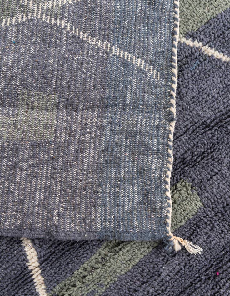 Detail image of  5' 4 x 8'  Hand Knotted Moroccan Wool Rug