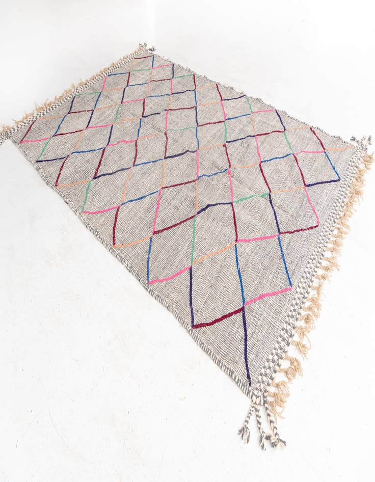 Detail image of  6' 10 x 10' 4  Hand Knotted Moroccan Wool Rug