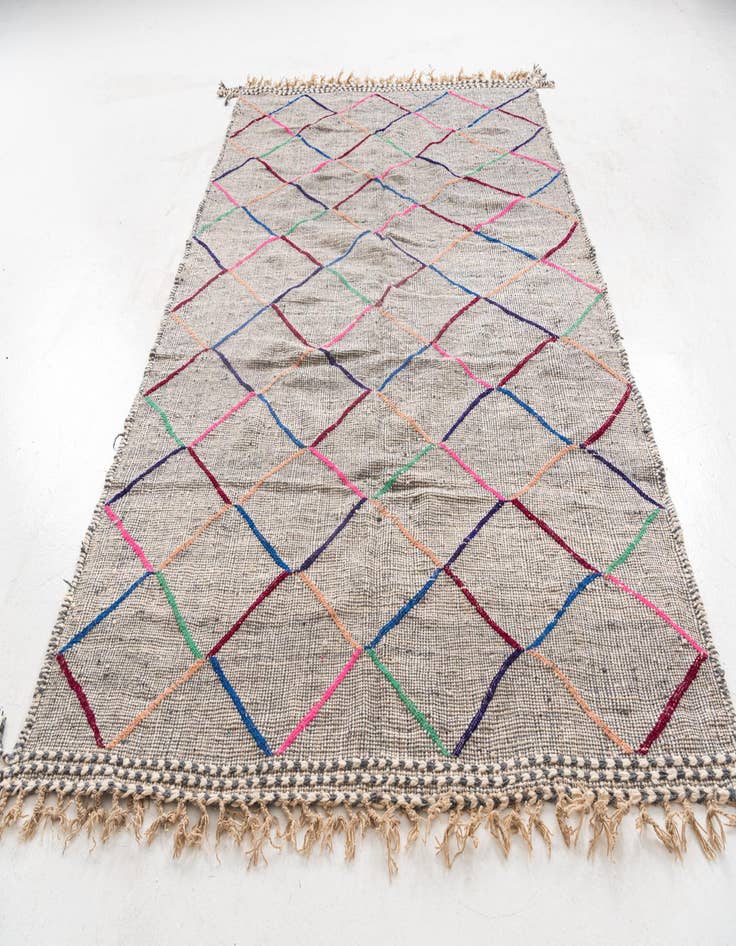 Detail image of  6' 10 x 10' 4  Hand Knotted Moroccan Wool Rug