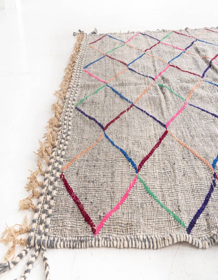 Detail image of  6' 10 x 10' 4  Hand Knotted Moroccan Wool Rug