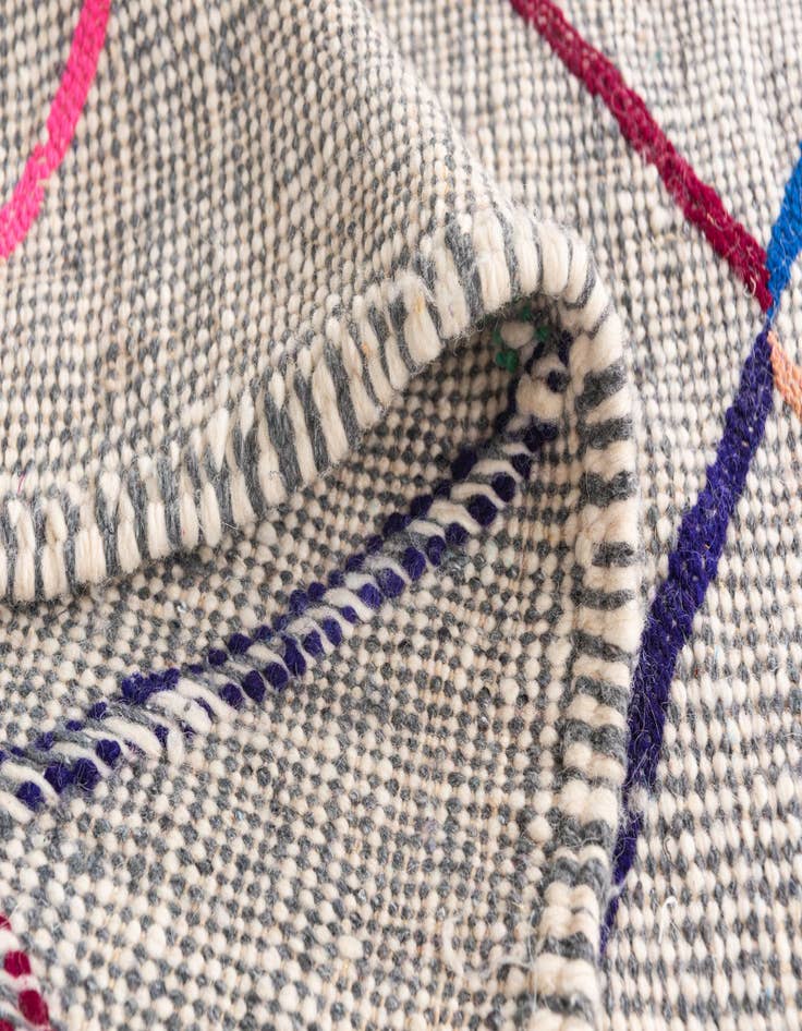 Detail image of  6' 10 x 10' 4  Hand Knotted Moroccan Wool Rug