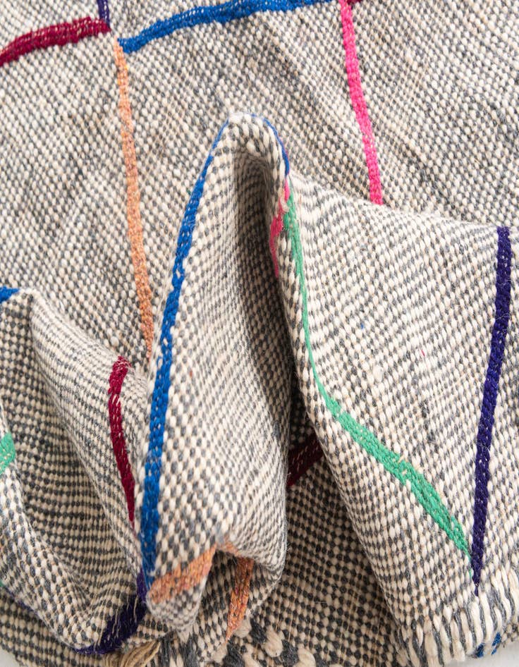 Detail image of  6' 10 x 10' 4  Hand Knotted Moroccan Wool Rug