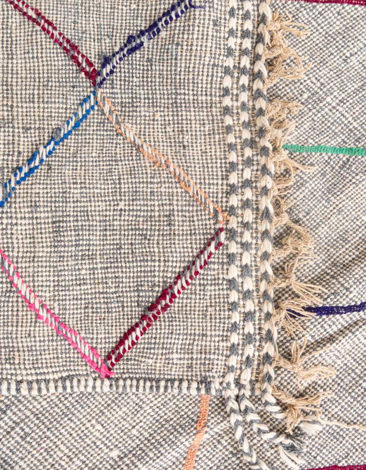 Detail image of  6' 10 x 10' 4  Hand Knotted Moroccan Wool Rug