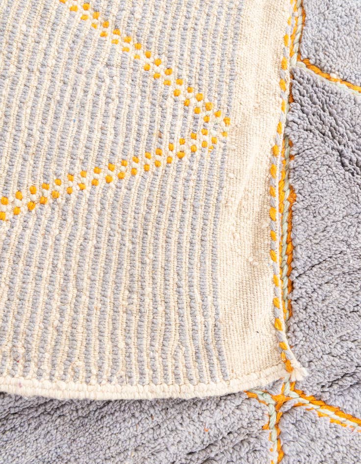 Detail image of  7' 4 x 9' 2  Hand Knotted Moroccan Wool Rug