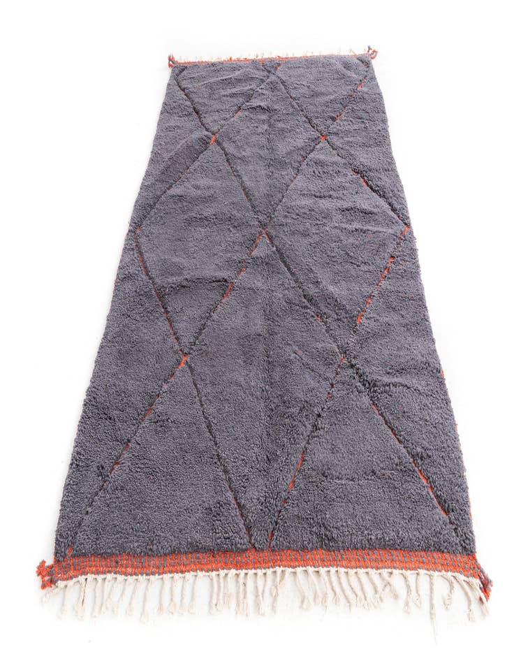 Detail image of  5' 4 x 8' 3  Hand Knotted Moroccan Wool Rug