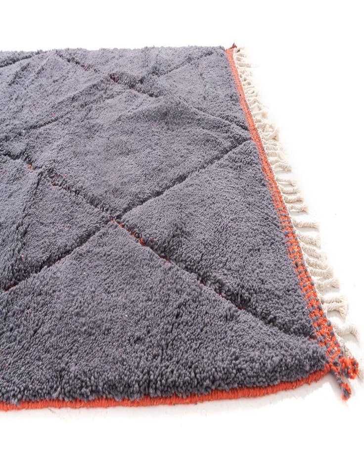 Detail image of  5' 4 x 8' 3  Hand Knotted Moroccan Wool Rug