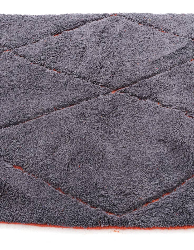 Detail image of  5' 4 x 8' 3  Hand Knotted Moroccan Wool Rug