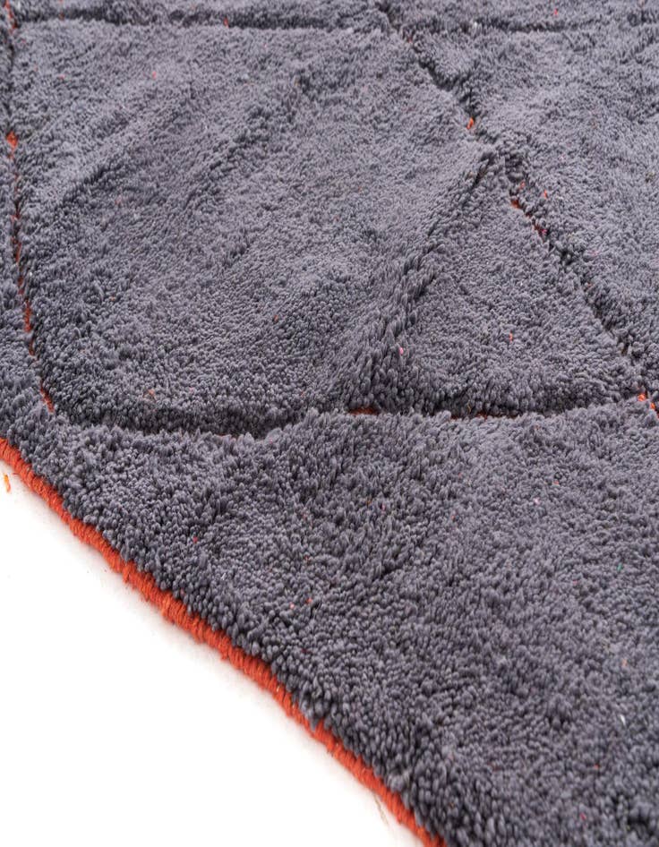 Detail image of  5' 4 x 8' 3  Hand Knotted Moroccan Wool Rug