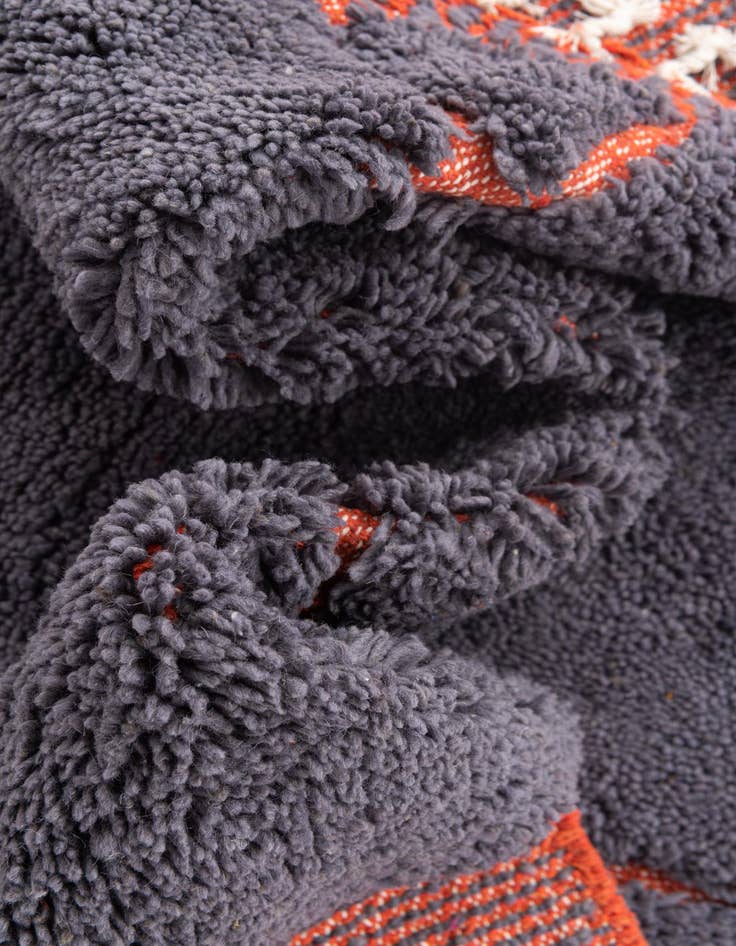 Detail image of  5' 4 x 8' 3  Hand Knotted Moroccan Wool Rug