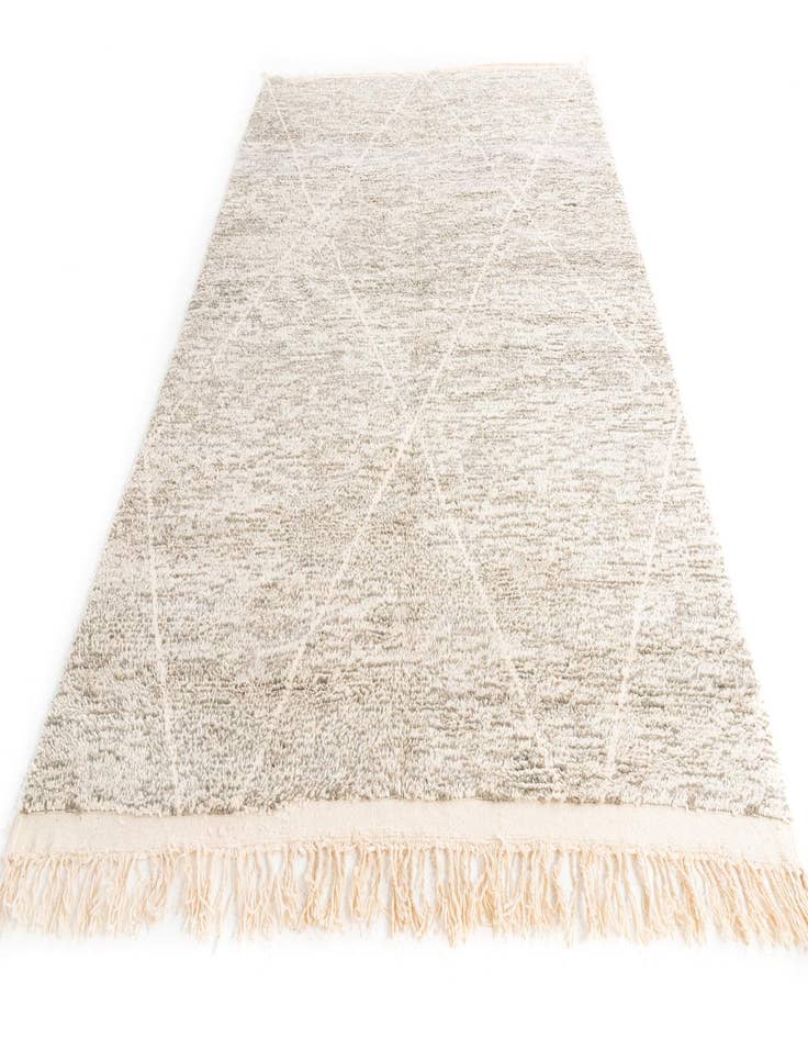 Detail image of  6' 9 x 9' 8  Hand Knotted Moroccan Wool Rug