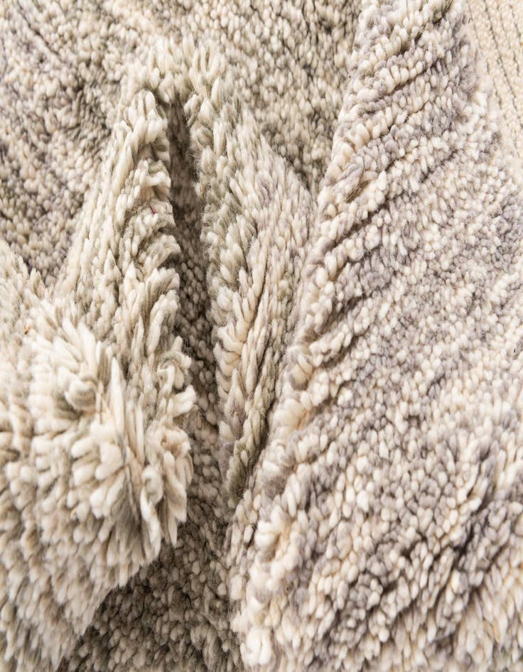 Detail image of  6' 9 x 9' 8  Hand Knotted Moroccan Wool Rug