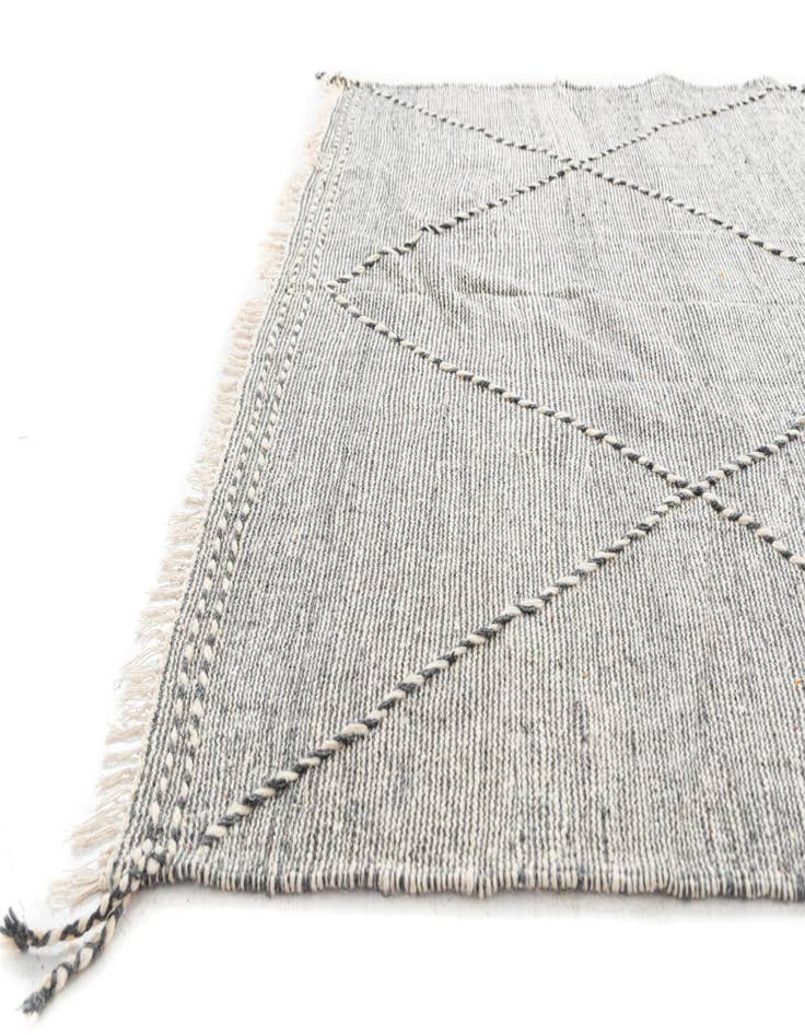 Detail image of  6' 6 x 11' 2  Hand Knotted Moroccan Wool Rug