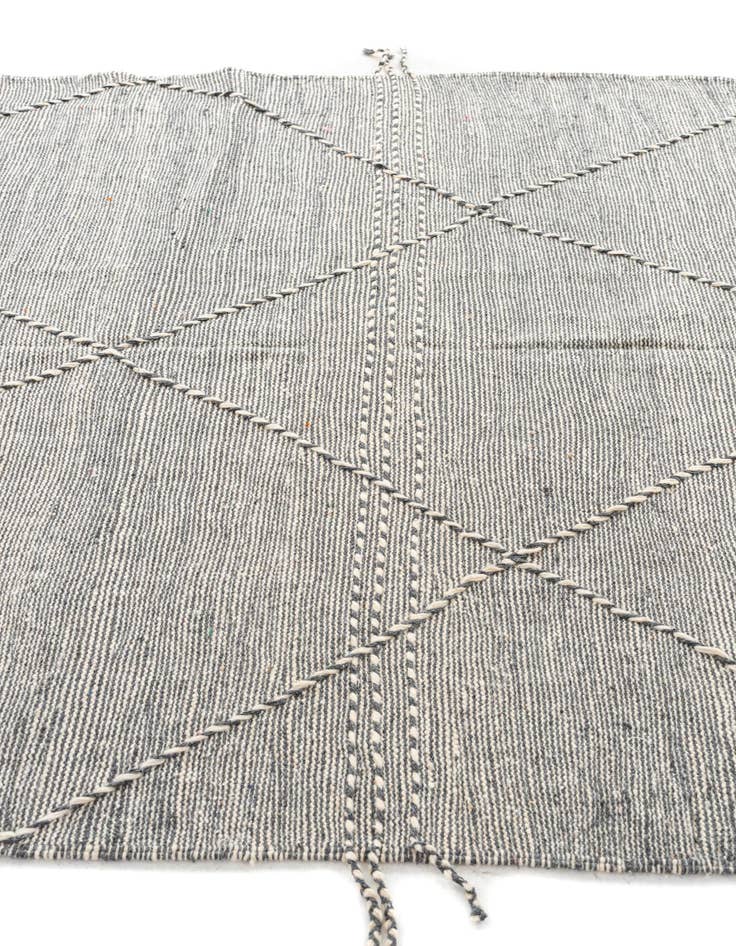 Detail image of  6' 6 x 11' 2  Hand Knotted Moroccan Wool Rug