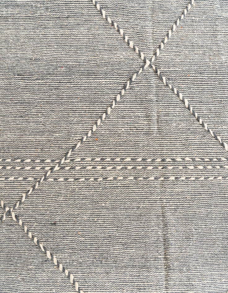 Detail image of  6' 6 x 11' 2  Hand Knotted Moroccan Wool Rug