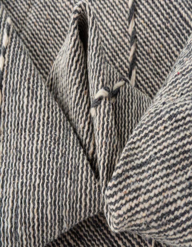 Detail image of  6' 6 x 11' 2  Hand Knotted Moroccan Wool Rug