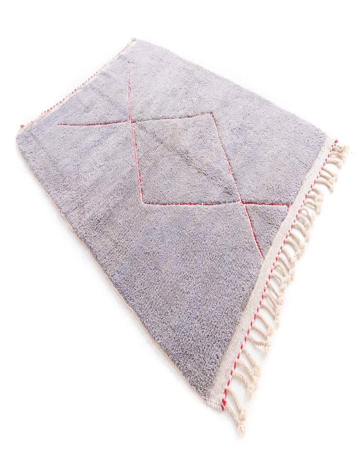 Detail image of  6' 2 x 8' 3  Hand Knotted Moroccan Wool Rug